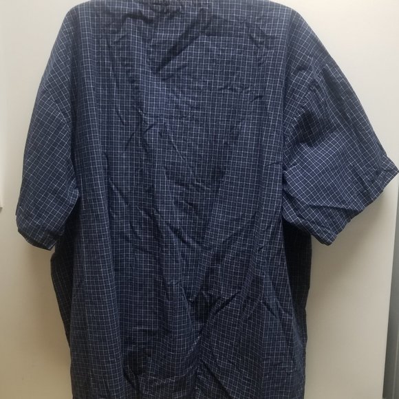 Men's Stafford Sleepwear set, in blue/white plaid, XXL - Picture 4 of 8
